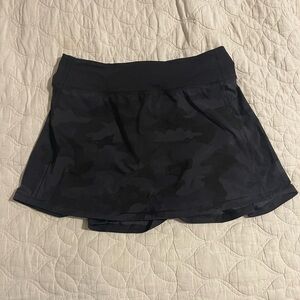 Lululemon Black Camo Skirt